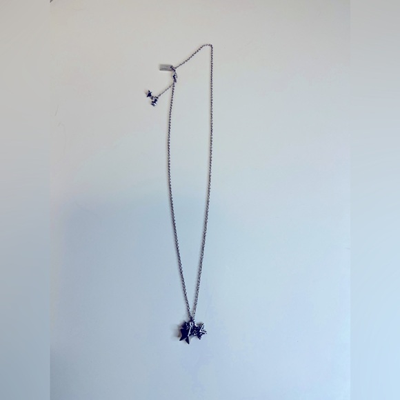 Coach Multi Star Charm  Silvertone Necklace - Picture 3 of 5